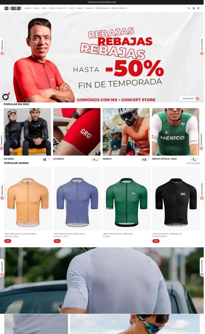 Sitio web de GO RIGO GO!