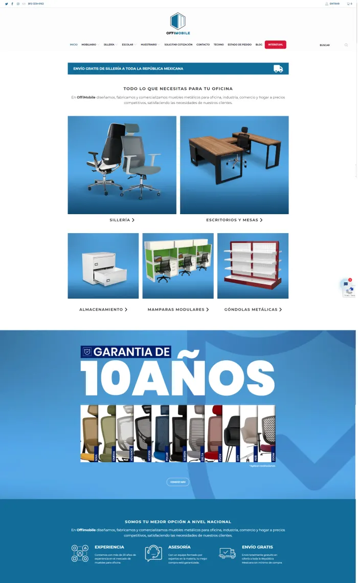 Sitio web de Offimobile